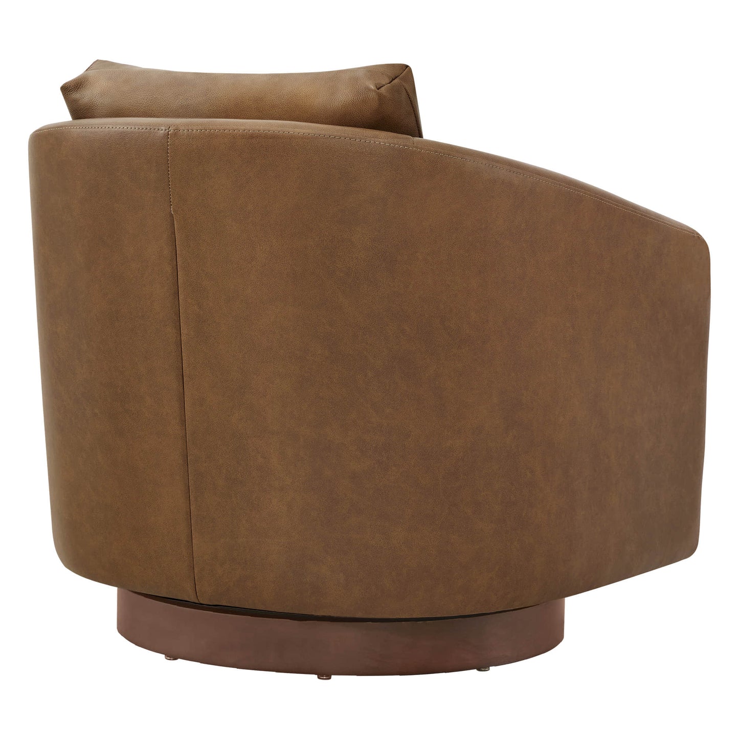 Swivel Accent Chair in Modern Design with Back Cushion