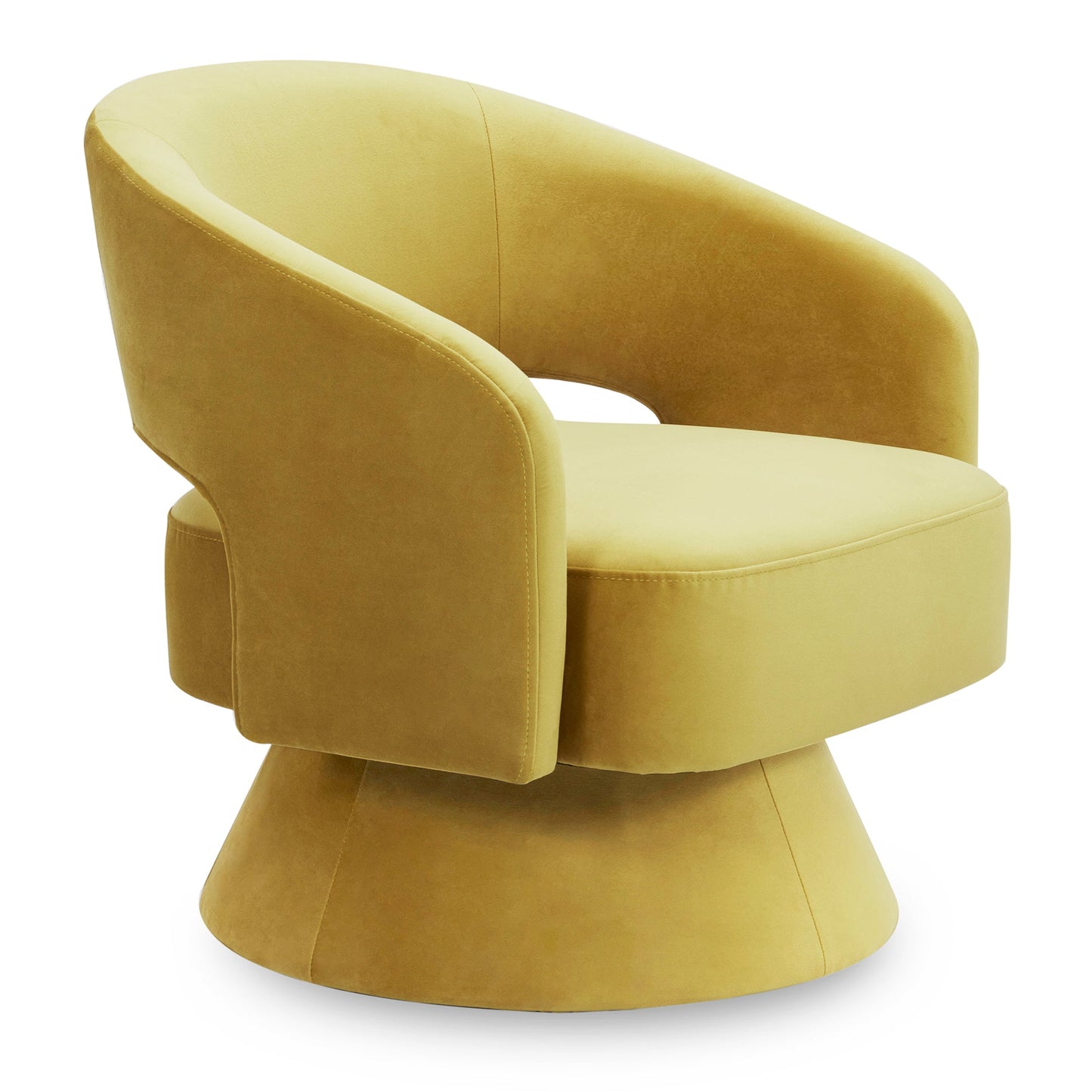 Swivel Accent Chair in Soft Velvet