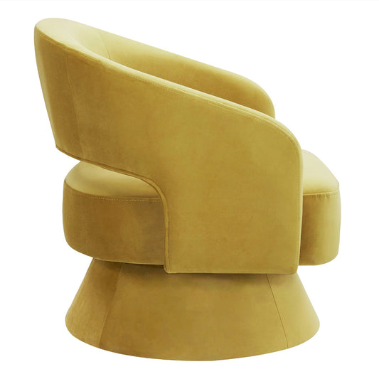 Swivel Accent Chair in Soft Velvet