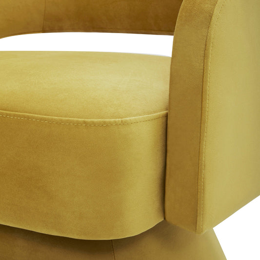 Swivel Accent Chair in Soft Velvet