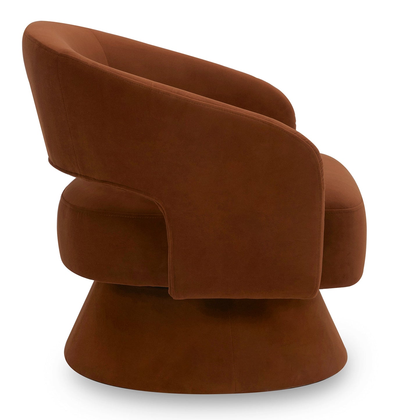 Swivel Accent Chair in Soft Velvet