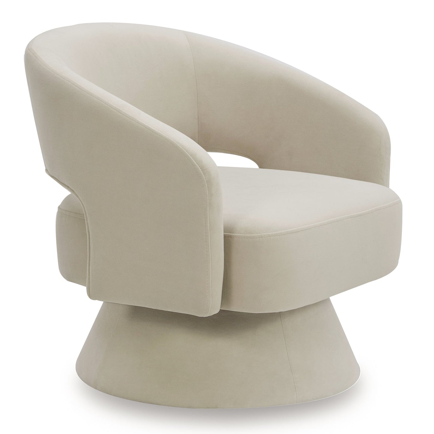 Swivel Accent Chair in Soft Velvet