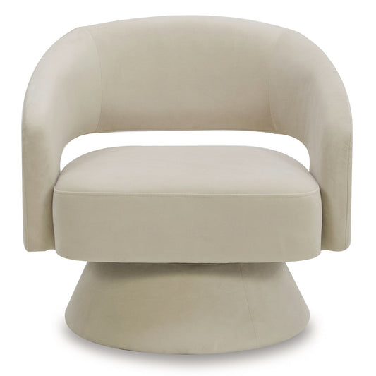 Swivel Accent Chair in Soft Velvet