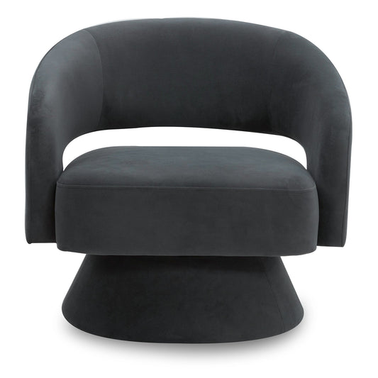 Swivel Accent Chair in Soft Velvet