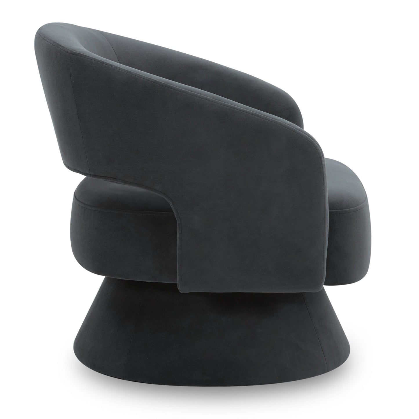 Swivel Accent Chair in Soft Velvet