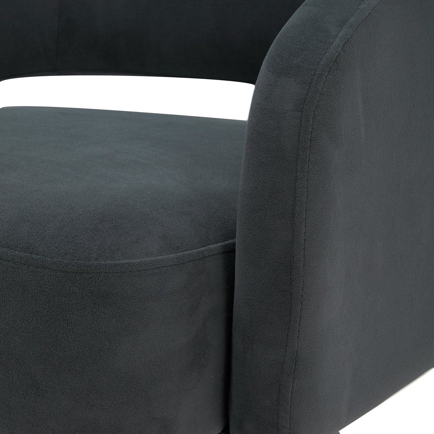 Swivel Accent Chair in Soft Velvet