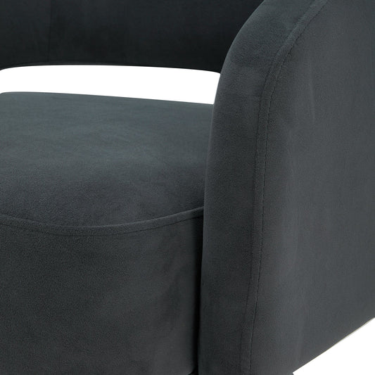 Swivel Accent Chair in Soft Velvet