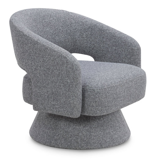 Swivel Accent Chair in Soft Velvet