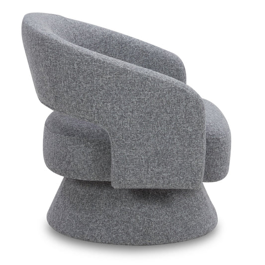 Swivel Accent Chair in Soft Velvet