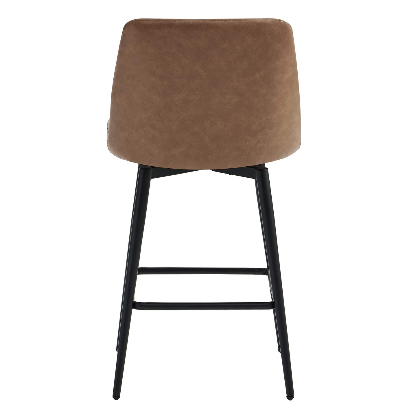 Swivel Bar Stool in Classic Black with Padded Seat
