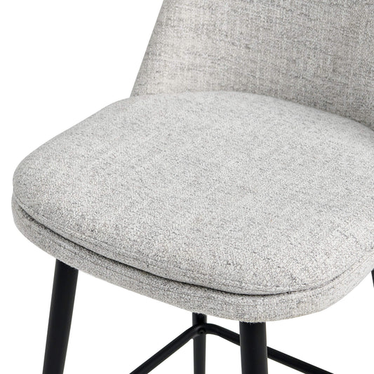 Swivel Bar Stool in Classic Black with Padded Seat
