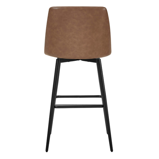 Swivel Bar Stool in Classic Black with Padded Seat