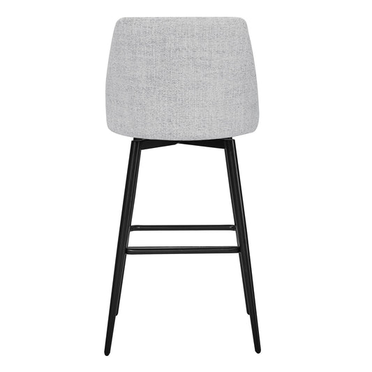 Swivel Bar Stool in Classic Black with Padded Seat