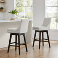 Swivel Bar Stool in Natural Wood Finish