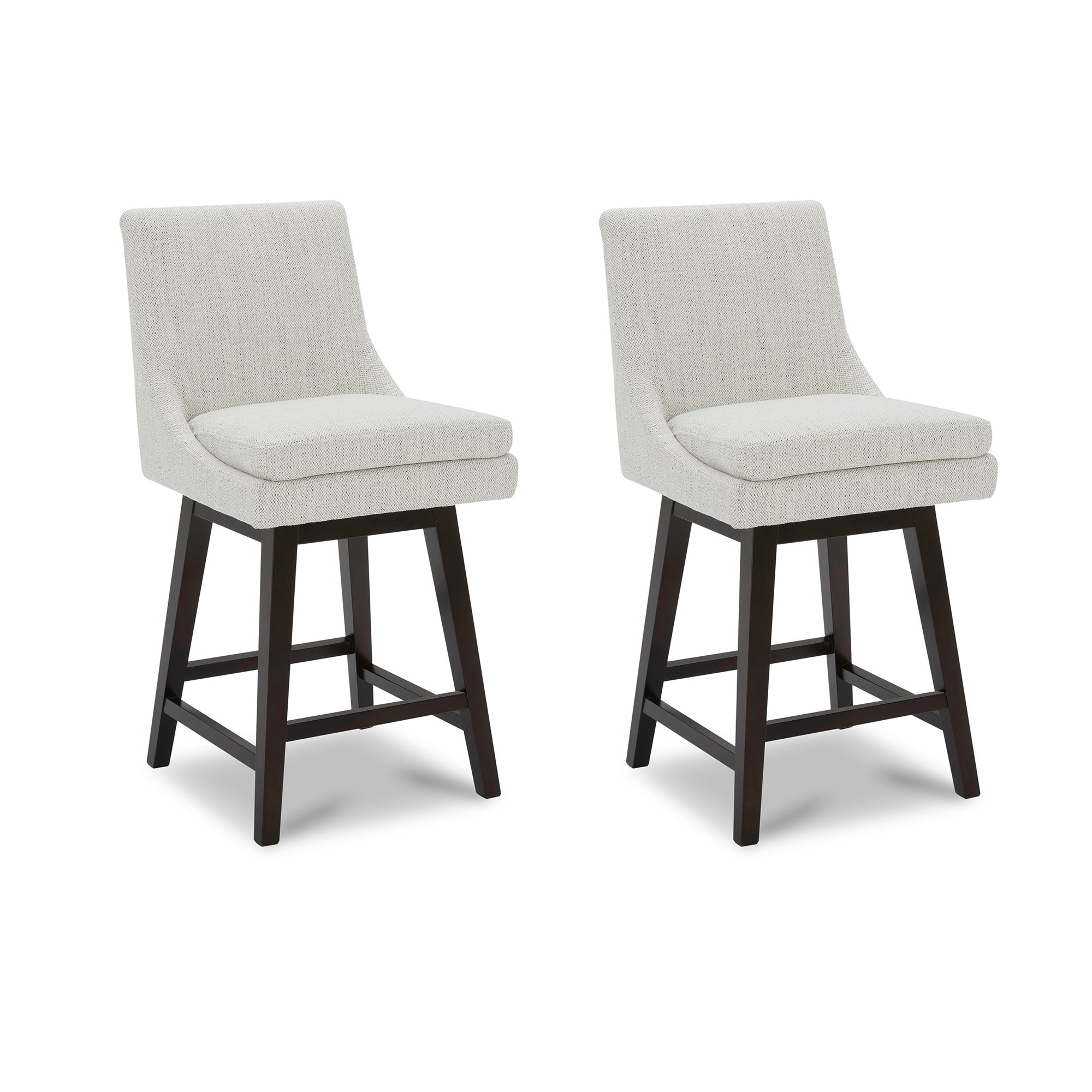 Swivel Bar Stool in Natural Wood Finish