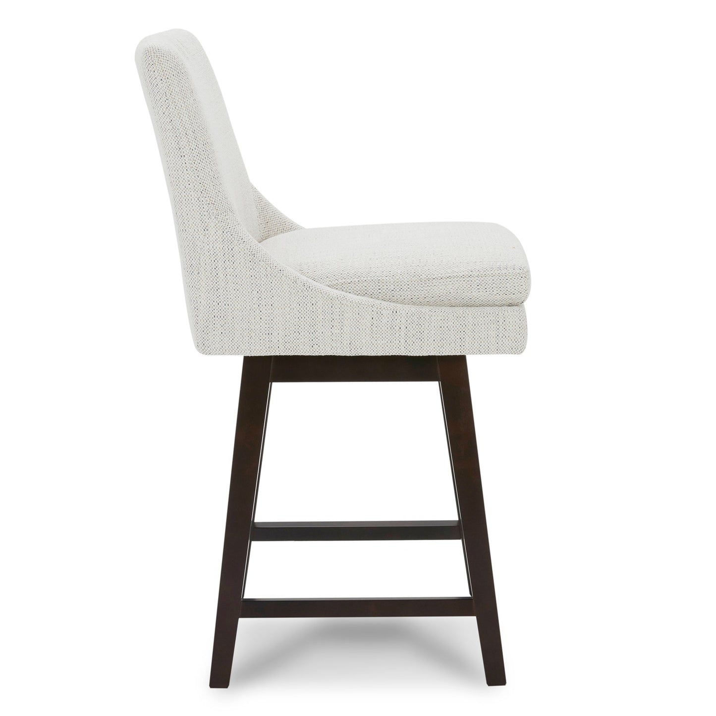 Swivel Bar Stool in Natural Wood Finish