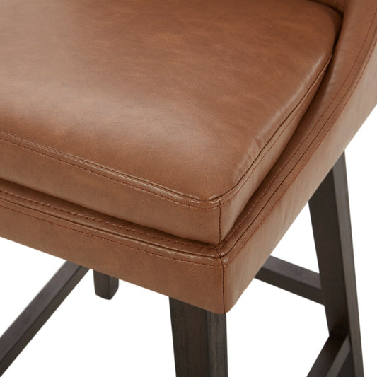 Swivel Bar Stool in Natural Wood Finish