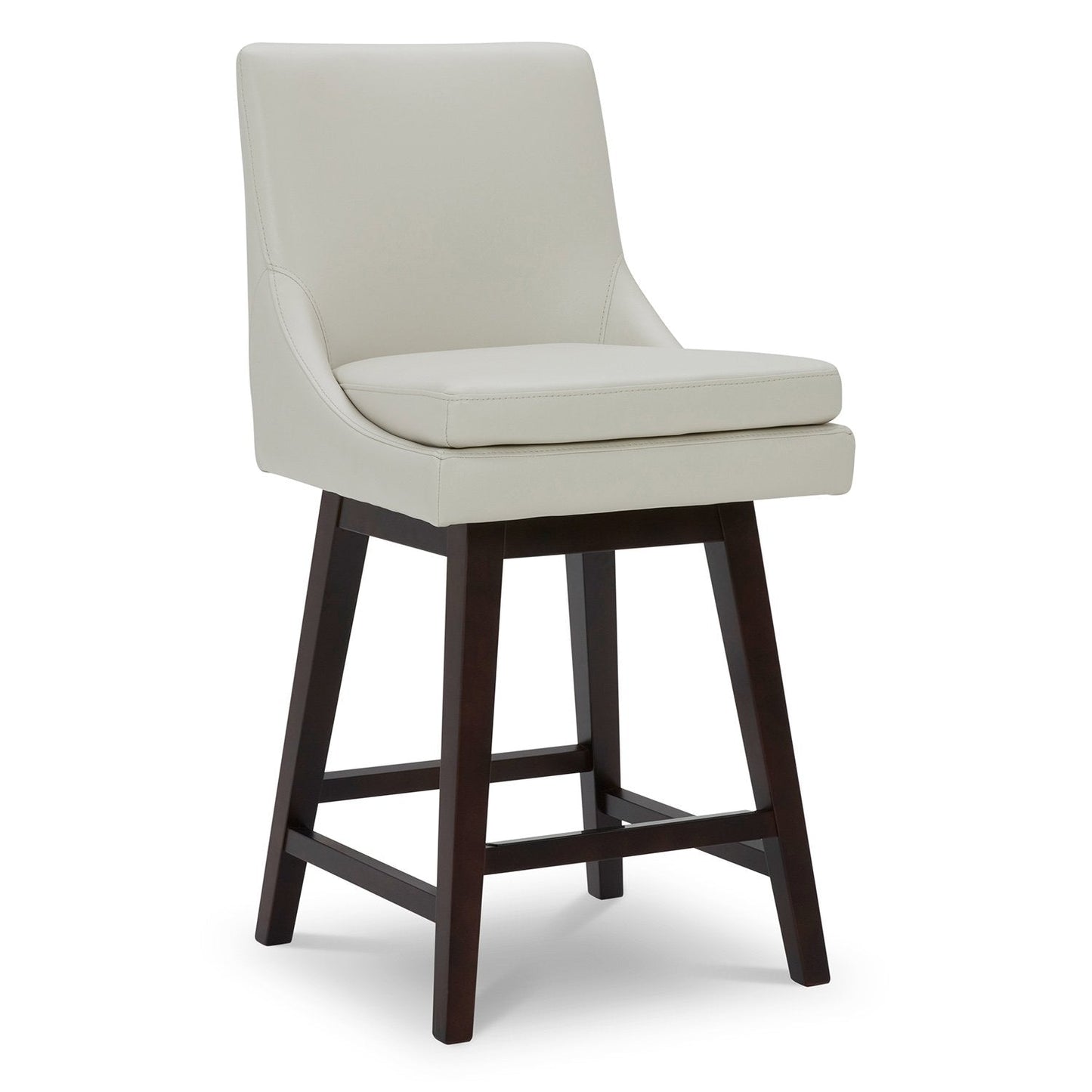 Swivel Bar Stool in Natural Wood Finish