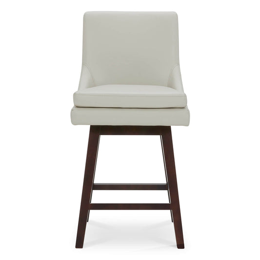 Swivel Bar Stool in Natural Wood Finish