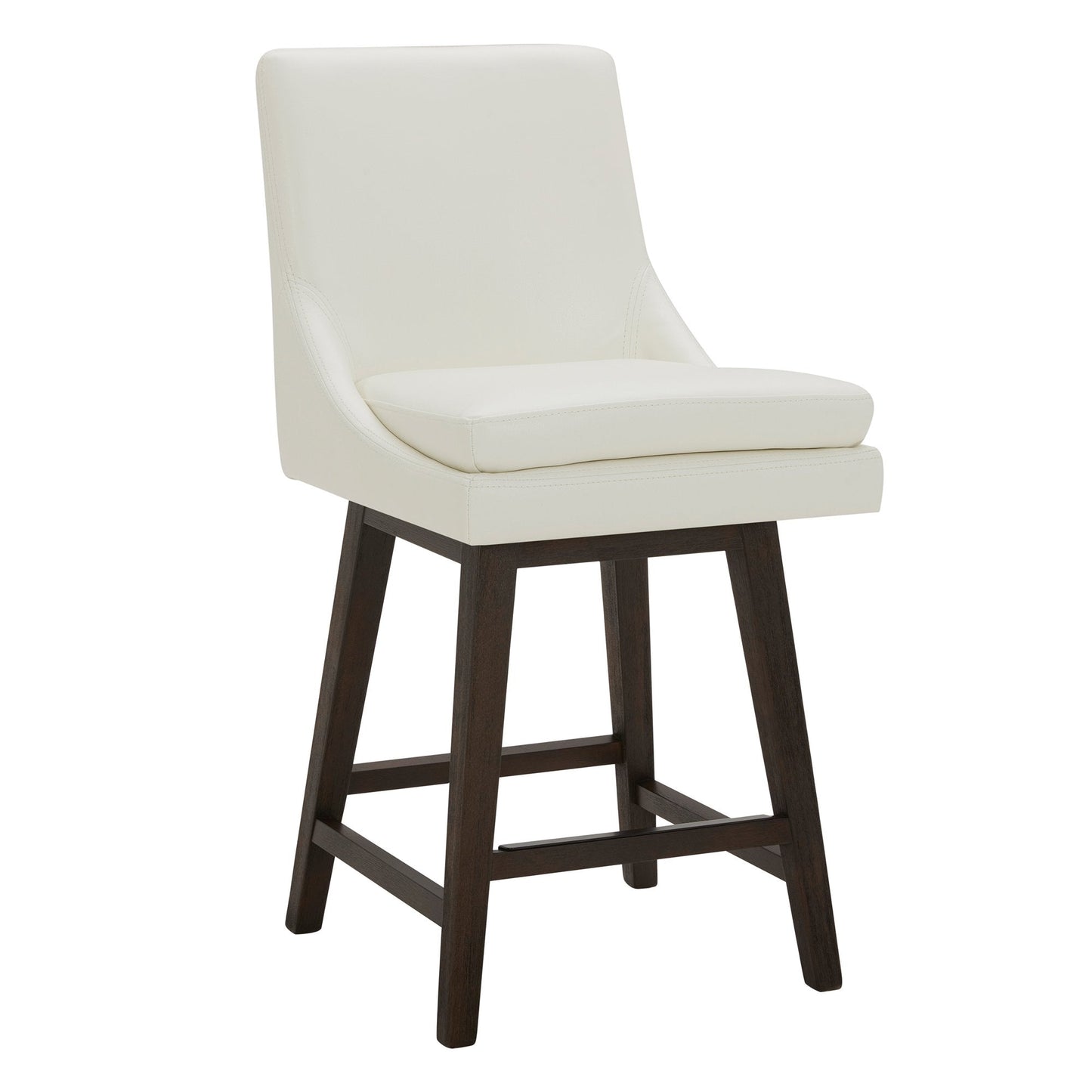 Swivel Bar Stool in Natural Wood Finish