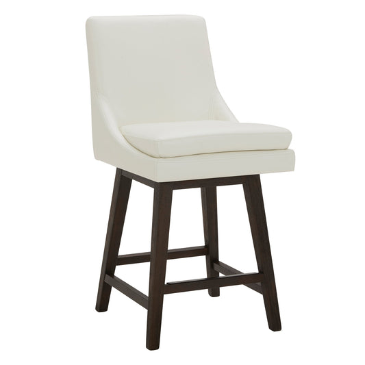 Swivel Bar Stool in Natural Wood Finish