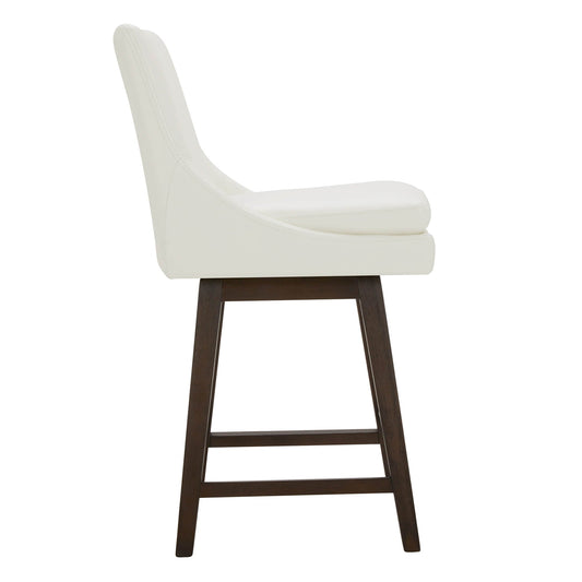 Swivel Bar Stool in Natural Wood Finish