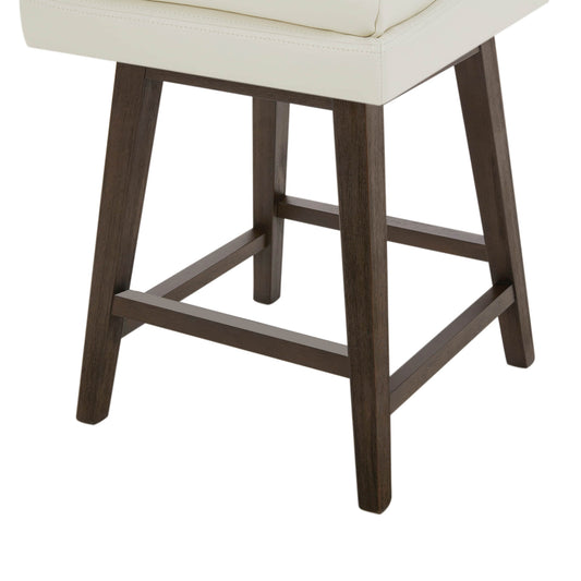 Swivel Bar Stool in Natural Wood Finish