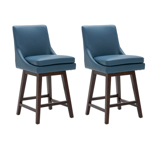 Swivel Bar Stool in Natural Wood Finish