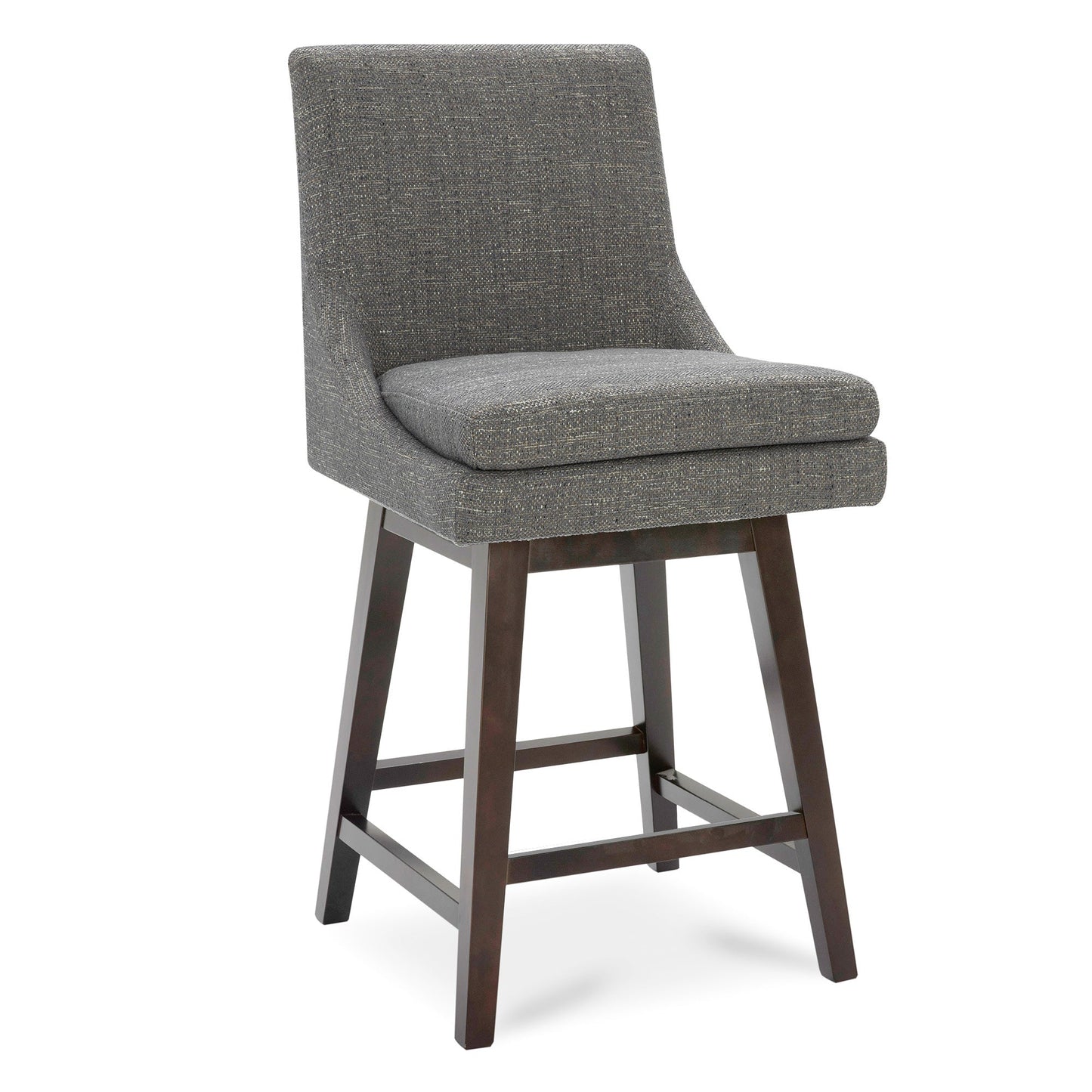 Swivel Bar Stool in Natural Wood Finish