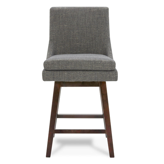 Swivel Bar Stool in Natural Wood Finish