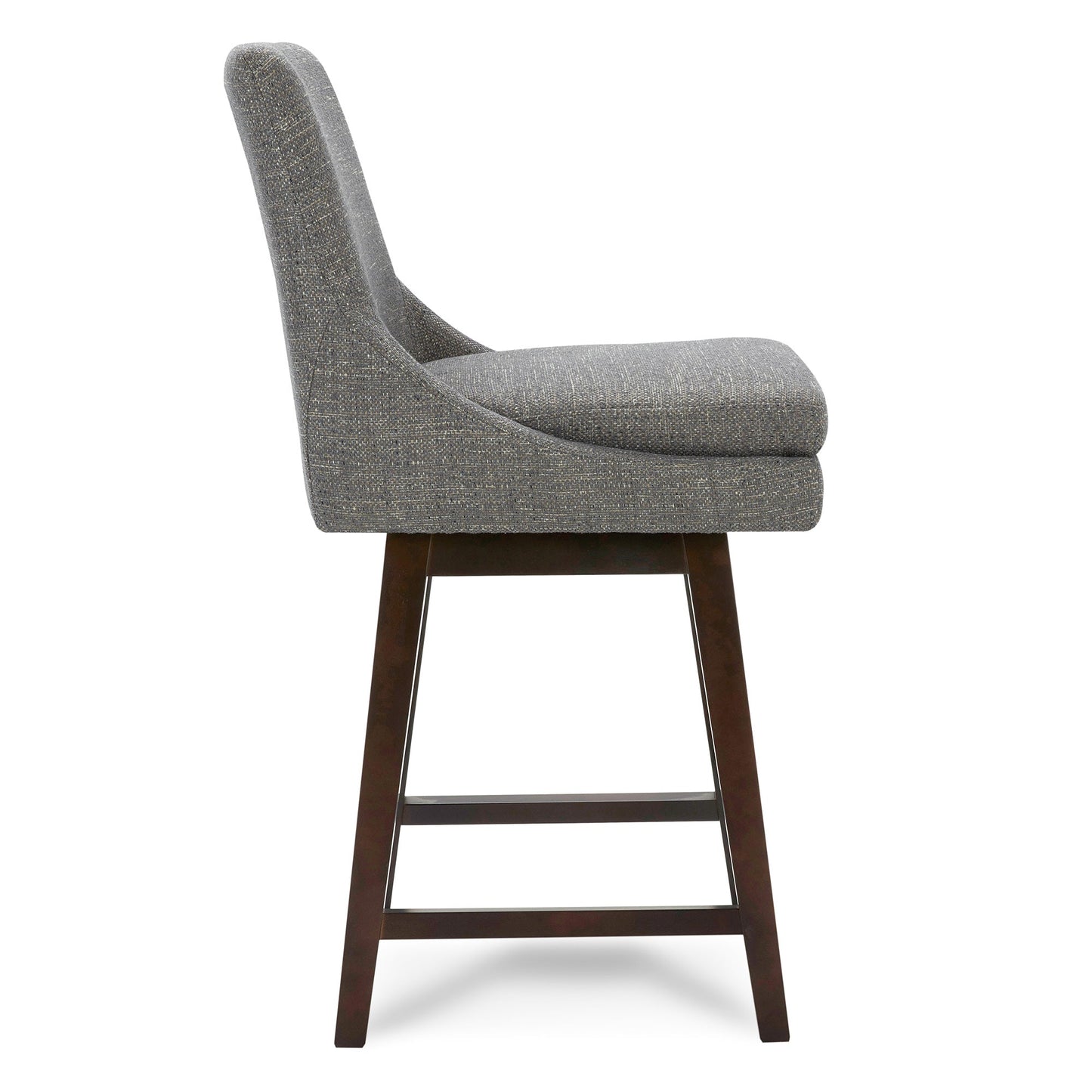 Swivel Bar Stool in Natural Wood Finish