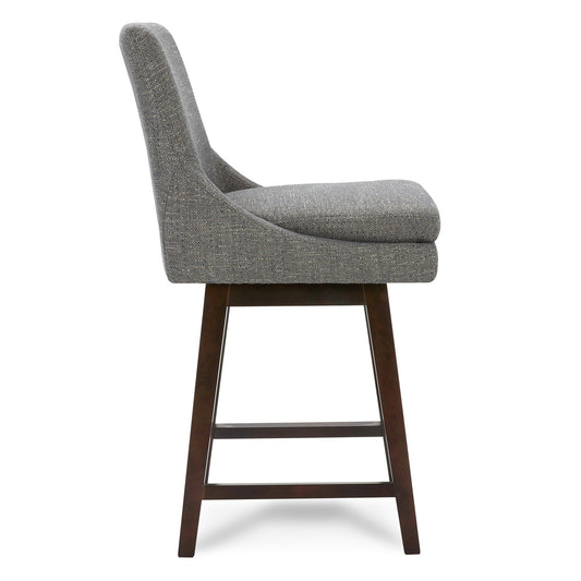 Swivel Bar Stool in Natural Wood Finish