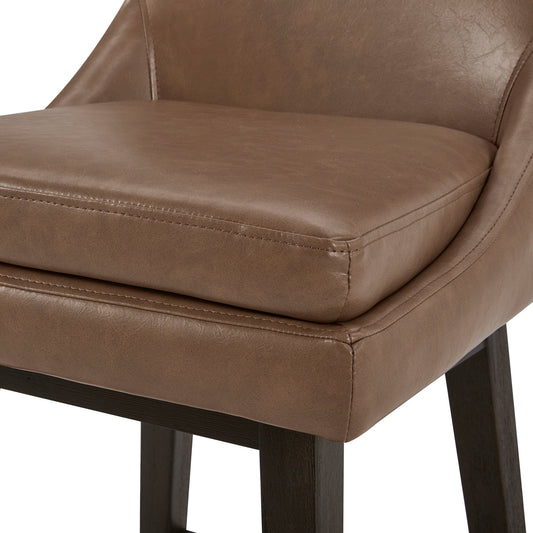 Swivel Bar Stool in Natural Wood Finish