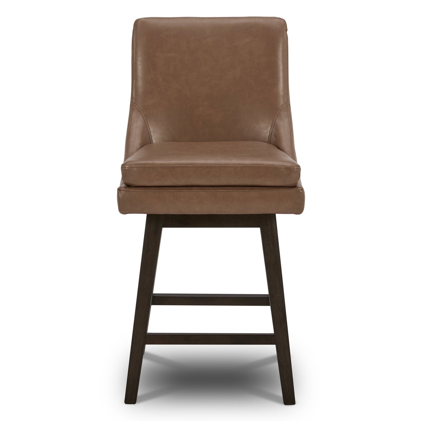 Swivel Bar Stool in Natural Wood Finish