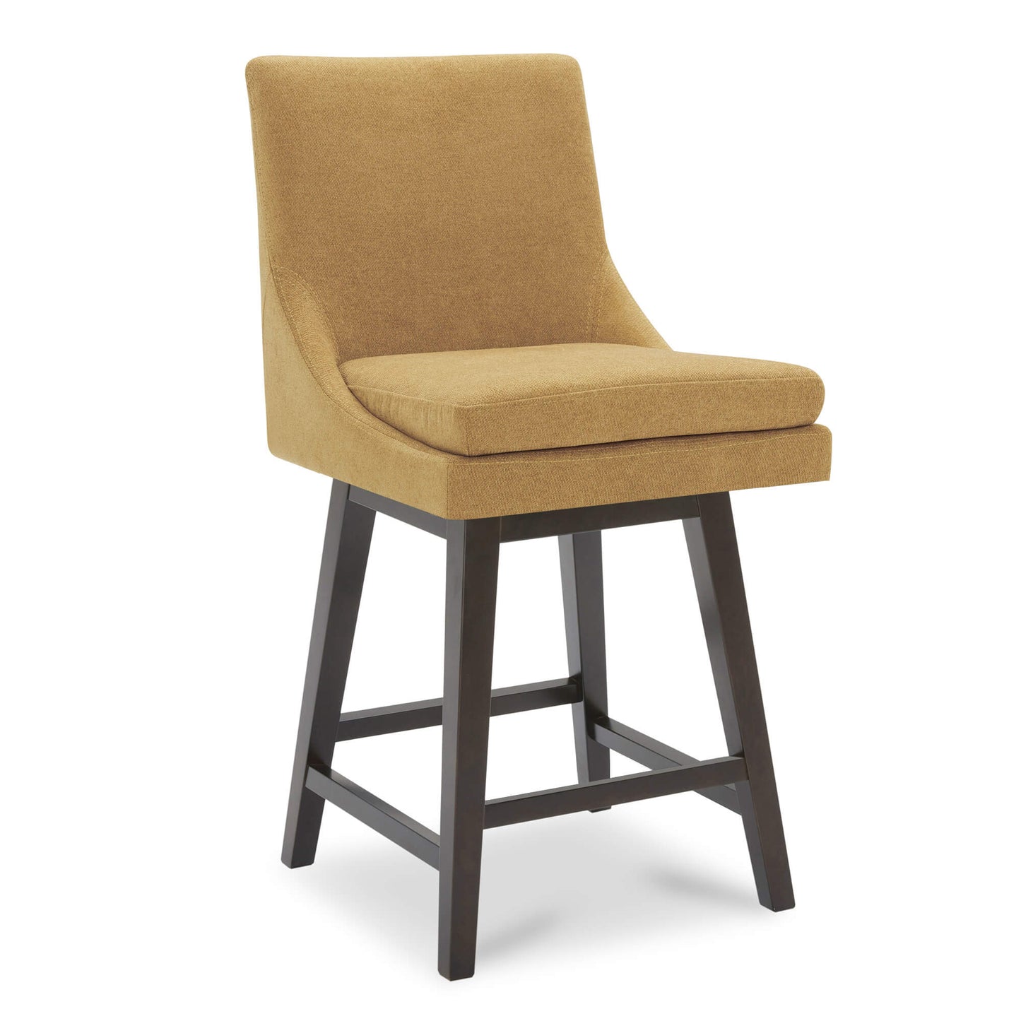 Swivel Bar Stool in Natural Wood Finish
