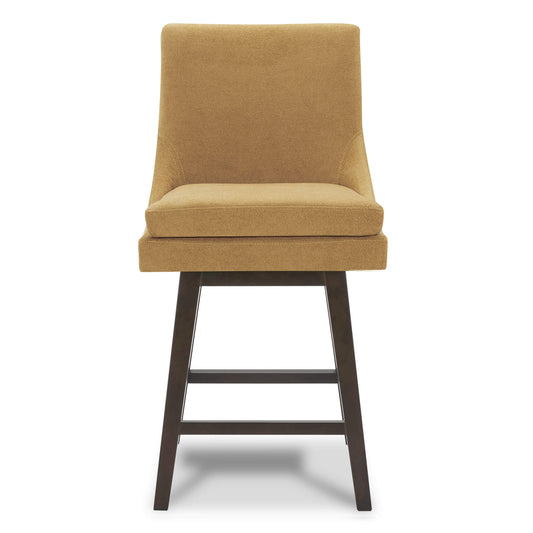 Swivel Bar Stool in Natural Wood Finish