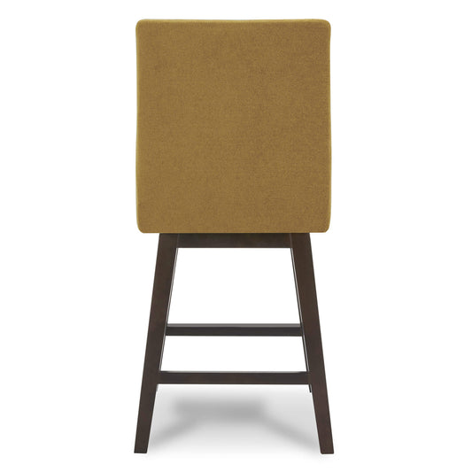 Swivel Bar Stool in Natural Wood Finish