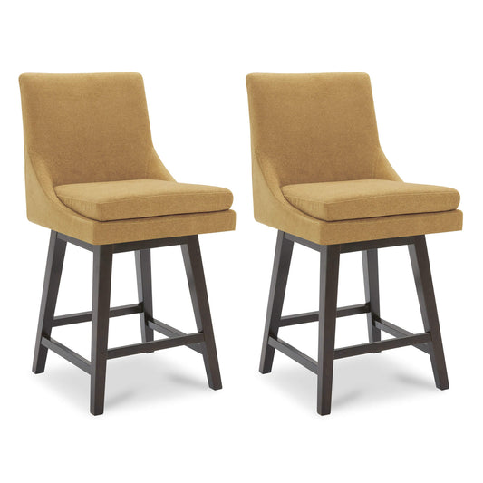 Swivel Bar Stool in Natural Wood Finish