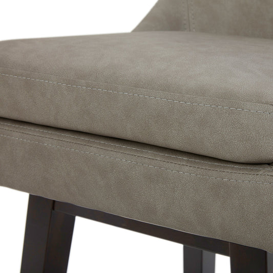 Swivel Bar Stool in Natural Wood Finish