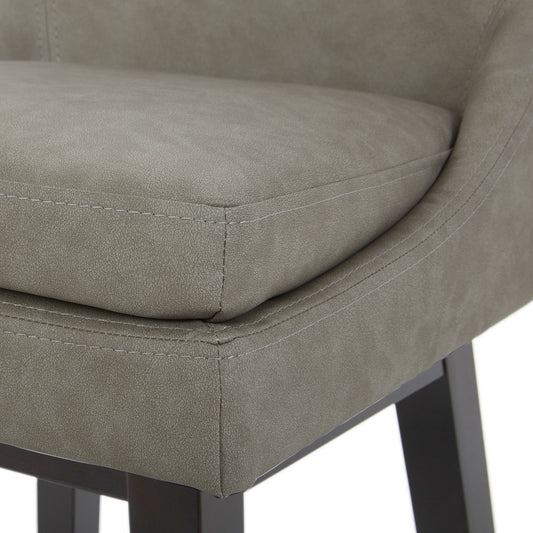 Swivel Bar Stool in Natural Wood Finish