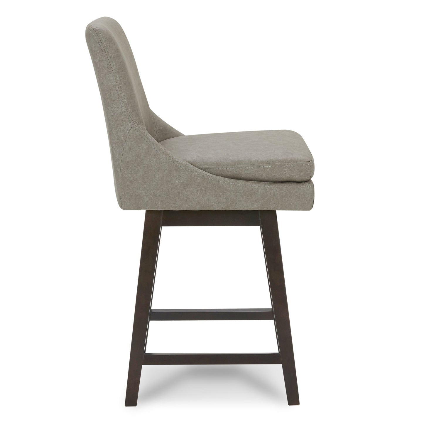 Swivel Bar Stool in Natural Wood Finish