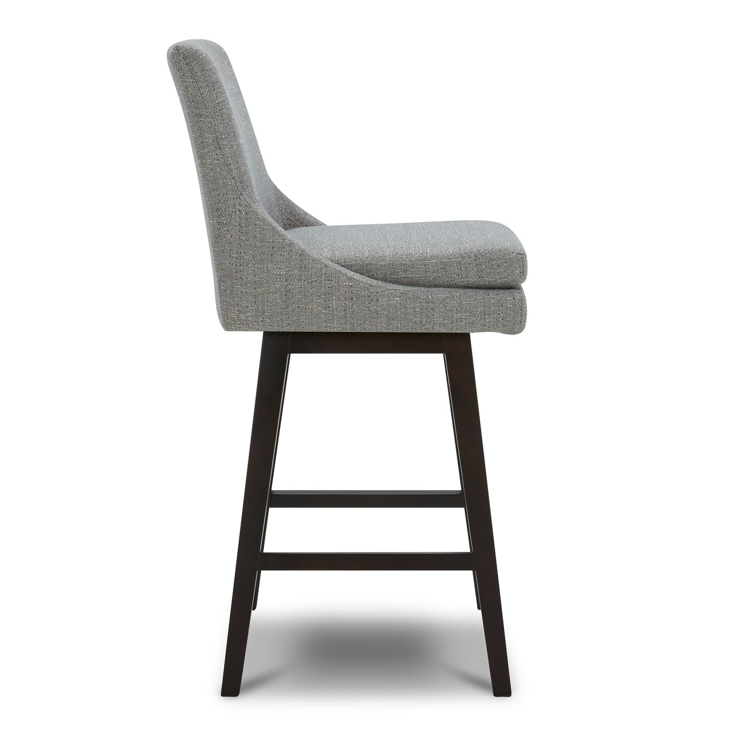 Swivel Bar Stool in Natural Wood Finish