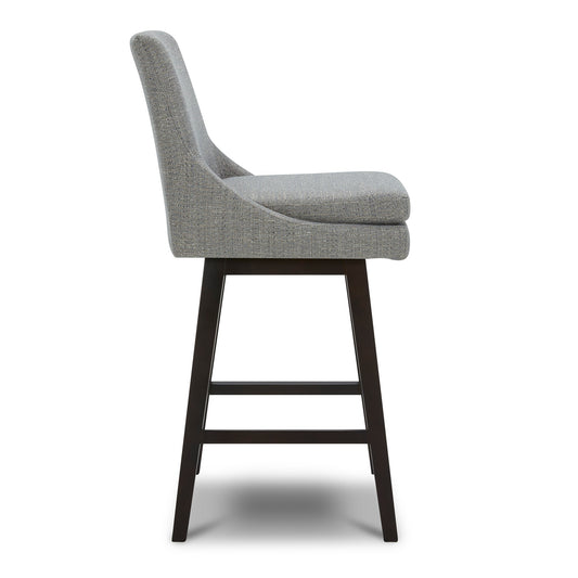 Swivel Bar Stool in Natural Wood Finish