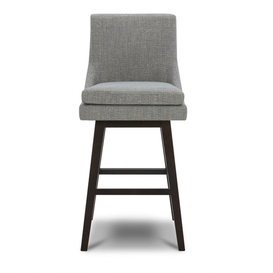 Swivel Bar Stool in Natural Wood Finish