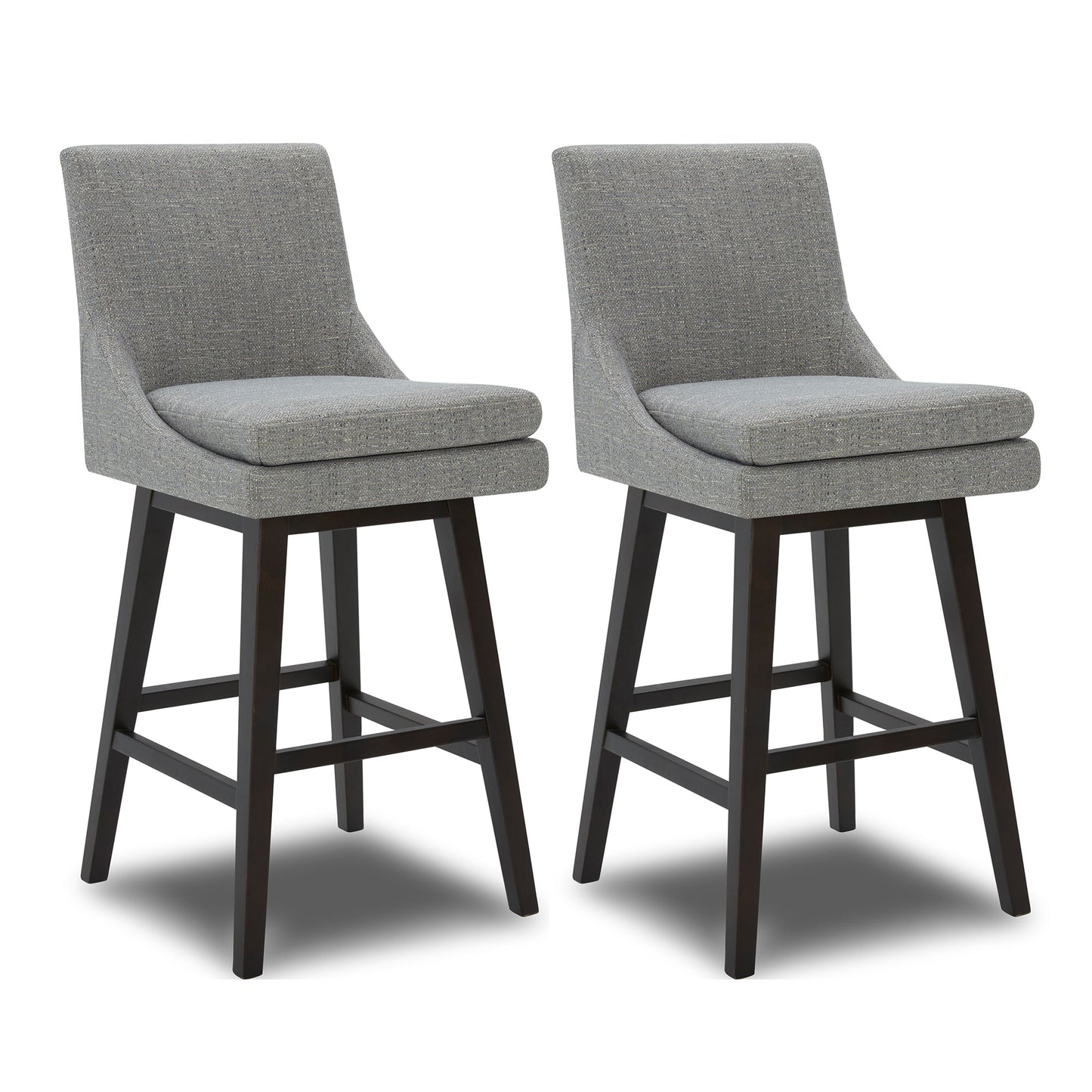 Swivel Bar Stool in Natural Wood Finish