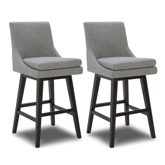 Swivel Bar Stool in Natural Wood Finish