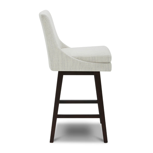 Swivel Bar Stool in Natural Wood Finish