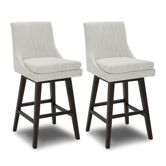 Swivel Bar Stool in Natural Wood Finish