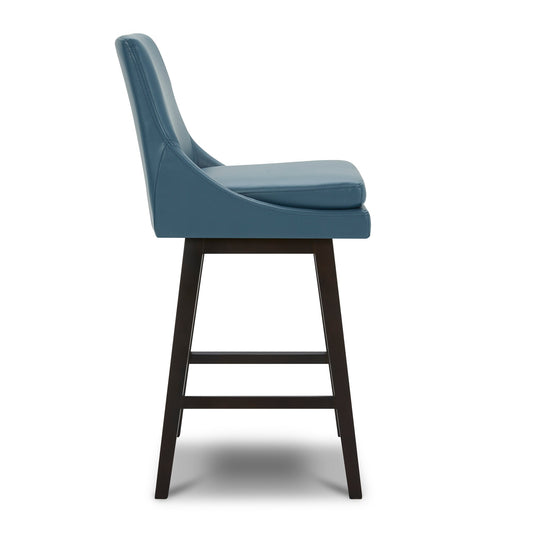 Swivel Bar Stool in Natural Wood Finish