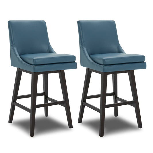 Swivel Bar Stool in Natural Wood Finish